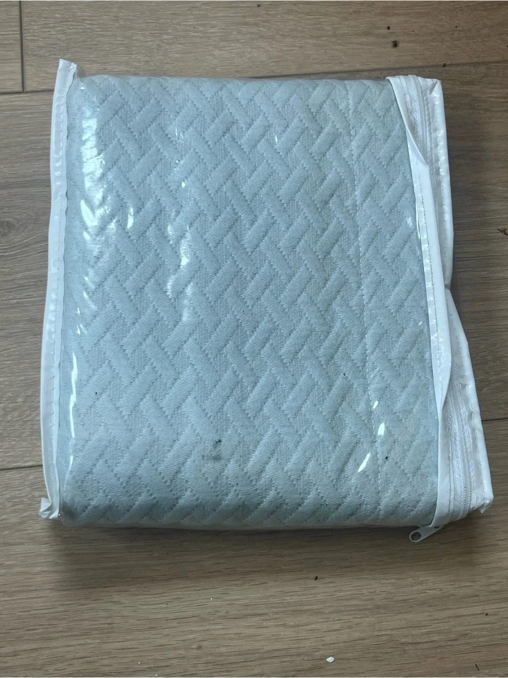 Quilted Light Blue Euro Sham 26x26 New by One Kings Lane Shabby Chic